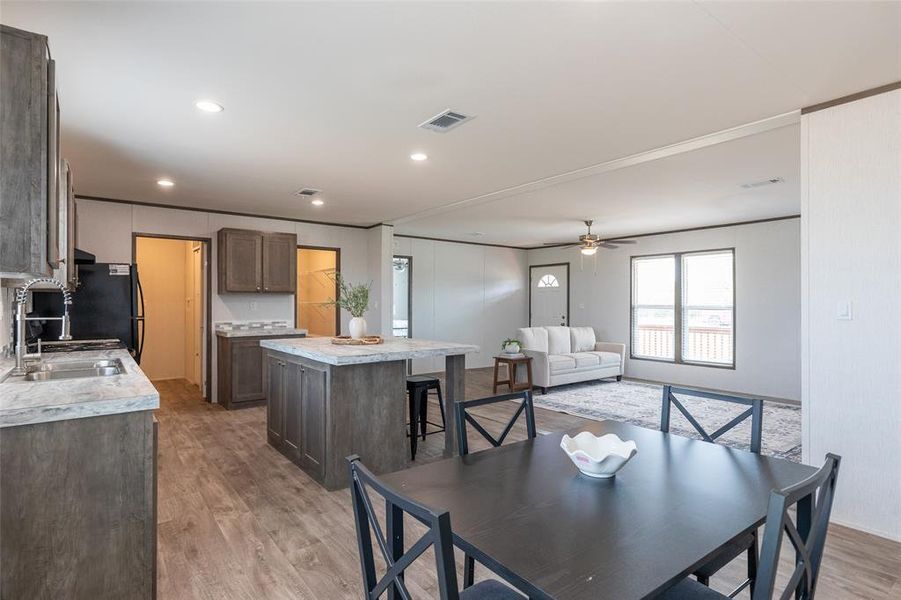 Furnished interior view inside a new home in , Anson (Image 8).
