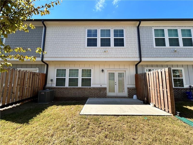 Exterior details and patio area of a home in , Suwanee (Image 26).