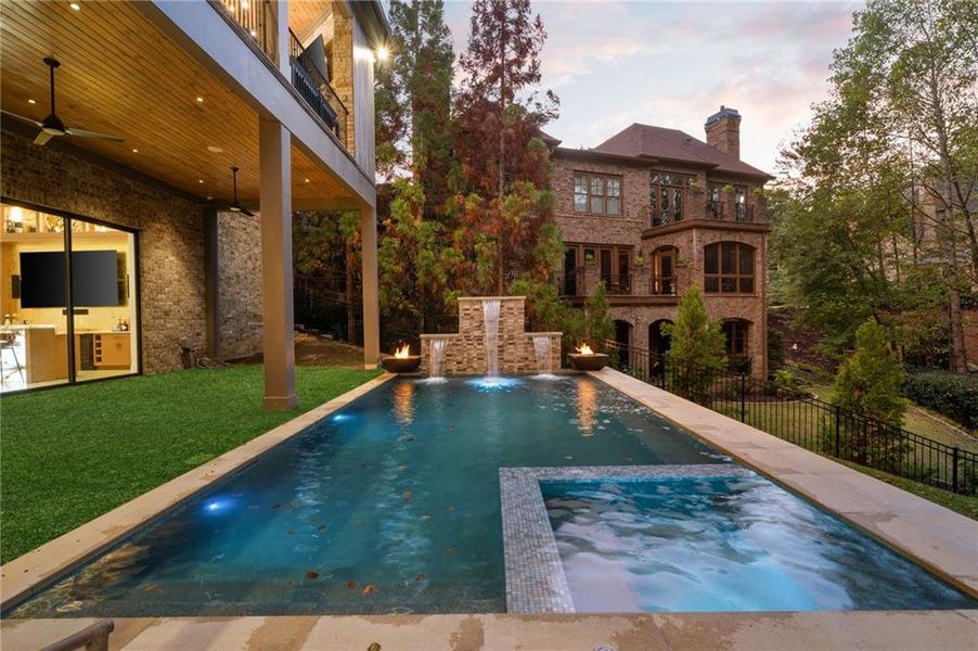 Exterior details and patio area of a home in , Atlanta (Image 34).
