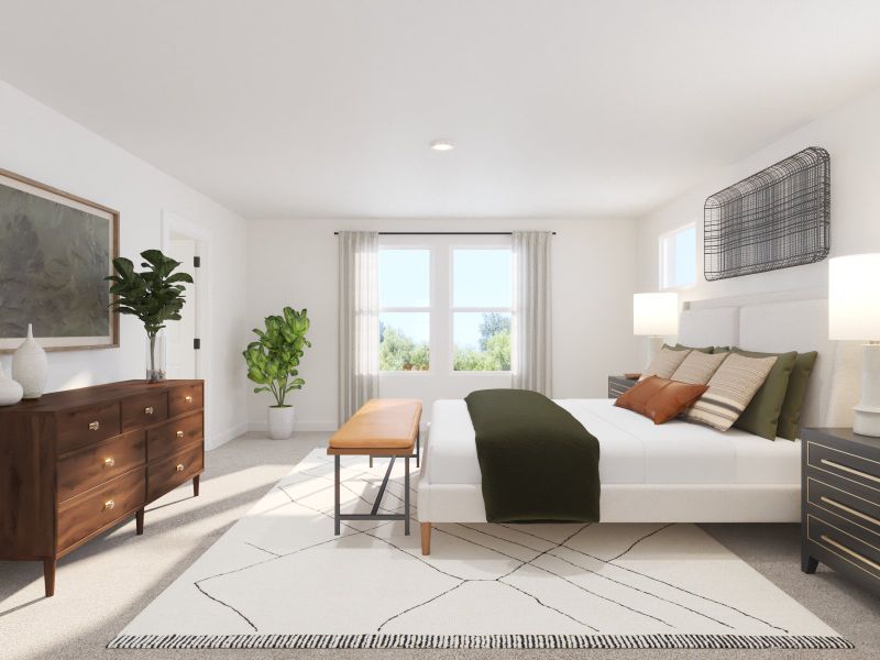 The primary suite offers a private retreat.