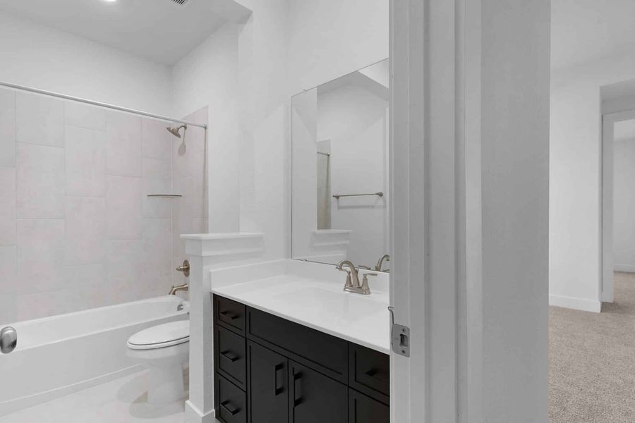 Furnished interior view inside a new home in Parkside on the River, Georgetown (Image 32). Furnished interior view inside a new home in Parkside on the River, Georgetown (Image 32).