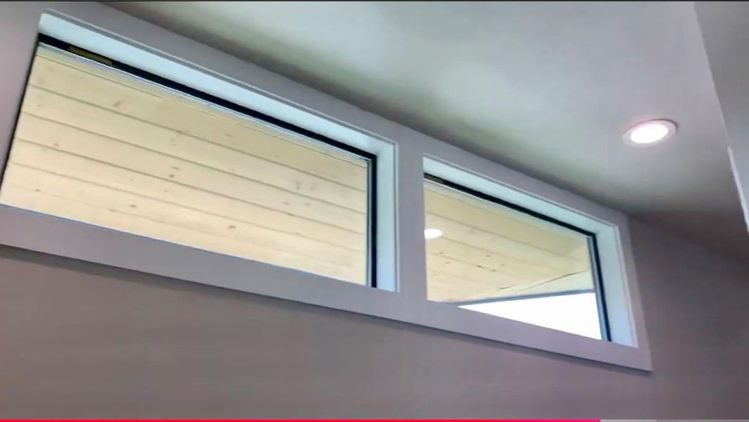 Detailed view of recessed lighting