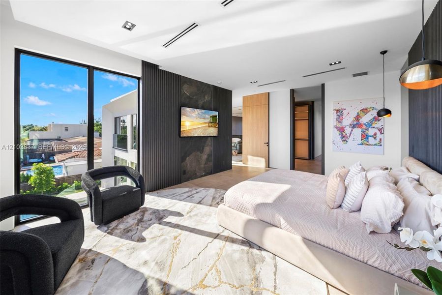 Furnished interior view inside a new home in , Miami (Image 38).