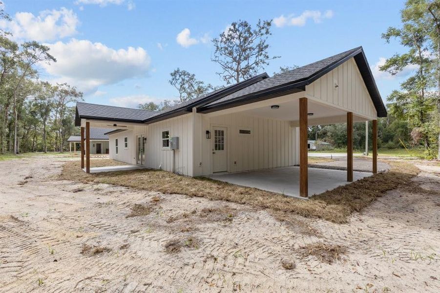 Exterior details and patio area of a home in , Fanning Springs (Image 18). Exterior details and patio area of a home in , Fanning Springs (Image 18).