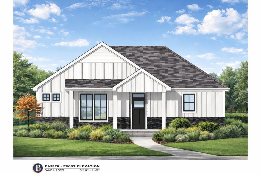 Representative rendering of the exterior for the Casper by Perfection Builders (Image 2). Representative rendering of the exterior for the Casper by Perfection Builders (Image 2).