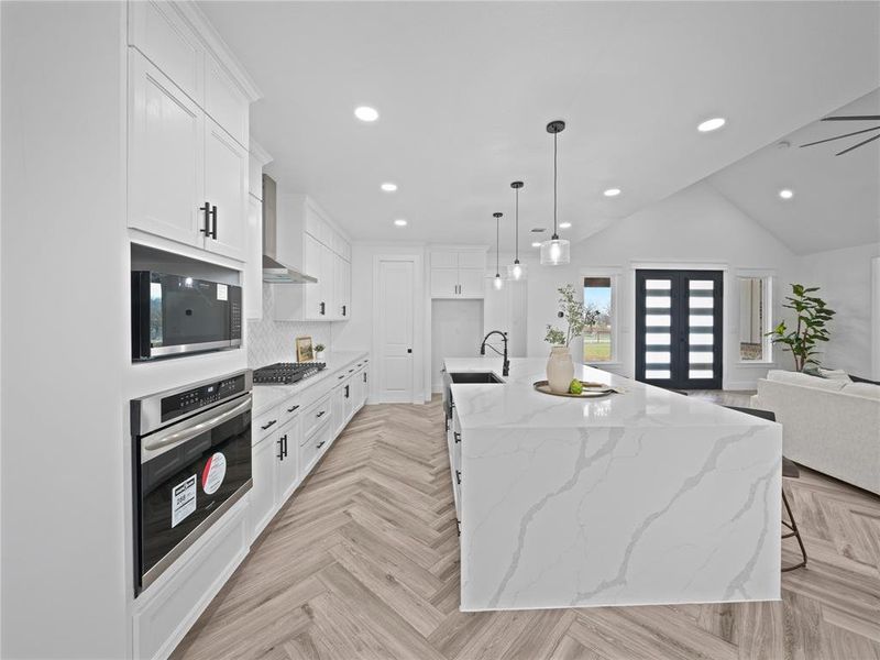 Furnished interior view inside a new home in , Weatherford (Image 10).