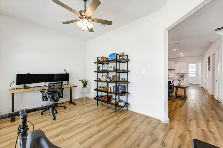 Furnished interior view inside a new home in Easthaven at Bridgeland Central, Cypress (Image 26).