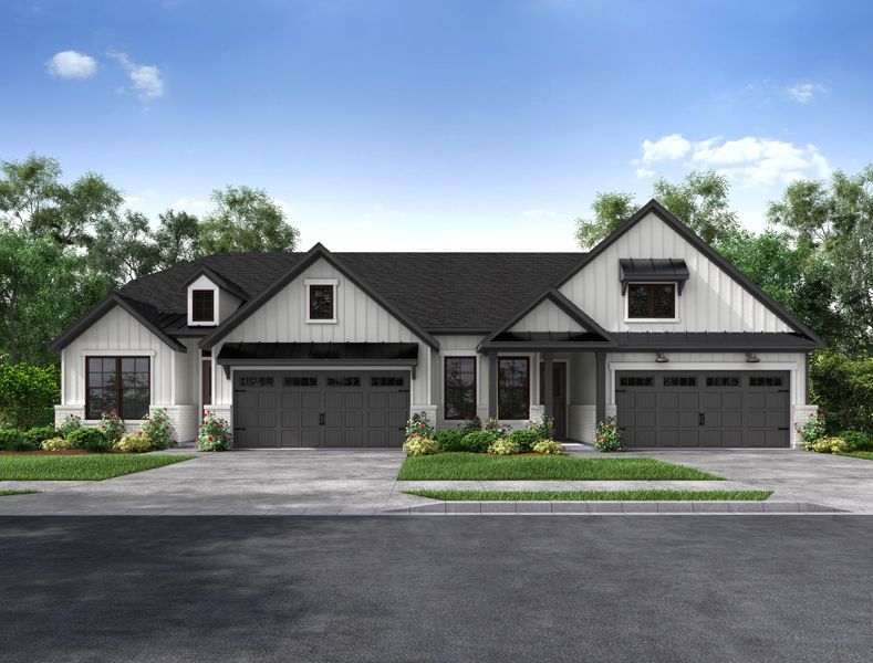 Representative exterior photo of a completed home built from the Messina by Beazer Homes in Meridiana, Iowa Colony, TX (Image 2). Representative exterior photo of a completed home built from the Messina by Beazer Homes in Meridiana, Iowa Colony, TX (Image 2).