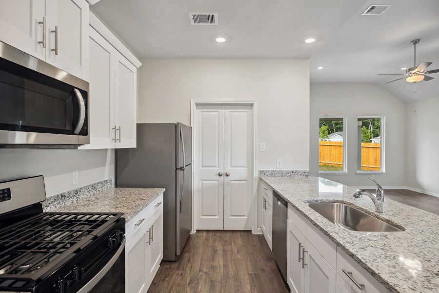Furnished interior view inside a new home in Trails at Cochran Ranch, Waller (Image 3).