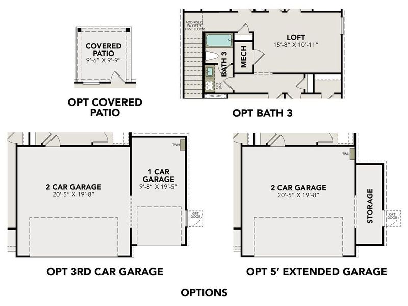 2D floor plan layout of this home in Caney Creek Place, Conroe, TX (Image 5). 2D floor plan layout of this home in Caney Creek Place, Conroe, TX (Image 5).