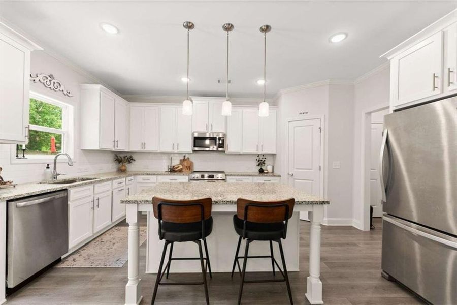 Furnished interior view inside a new home in , Dawsonville (Image 9).
