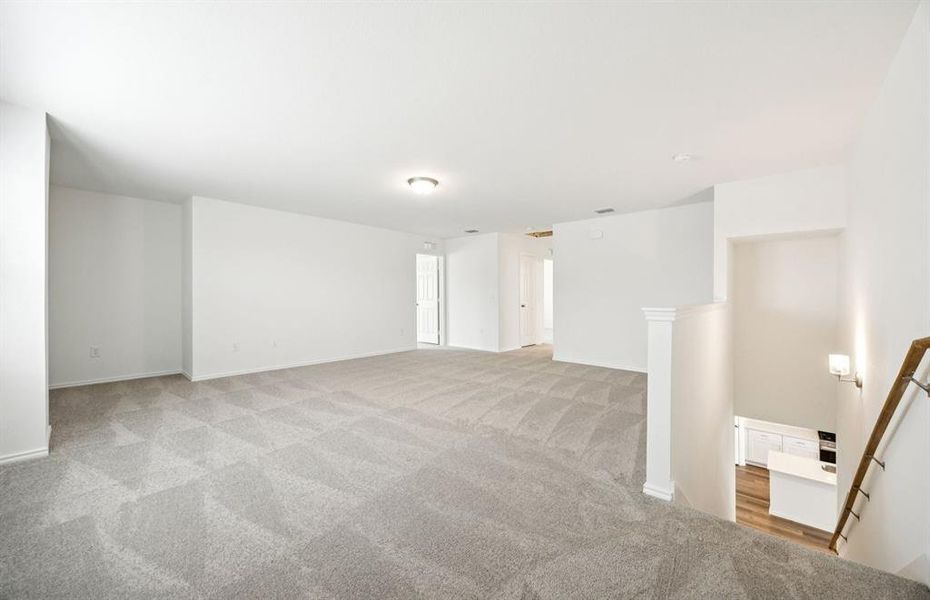 Spacious loft on second level Spacious loft on second level