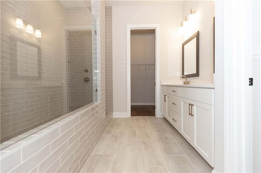Furnished interior view inside a new home in Evanshire Single Family, Duluth (Image 5).