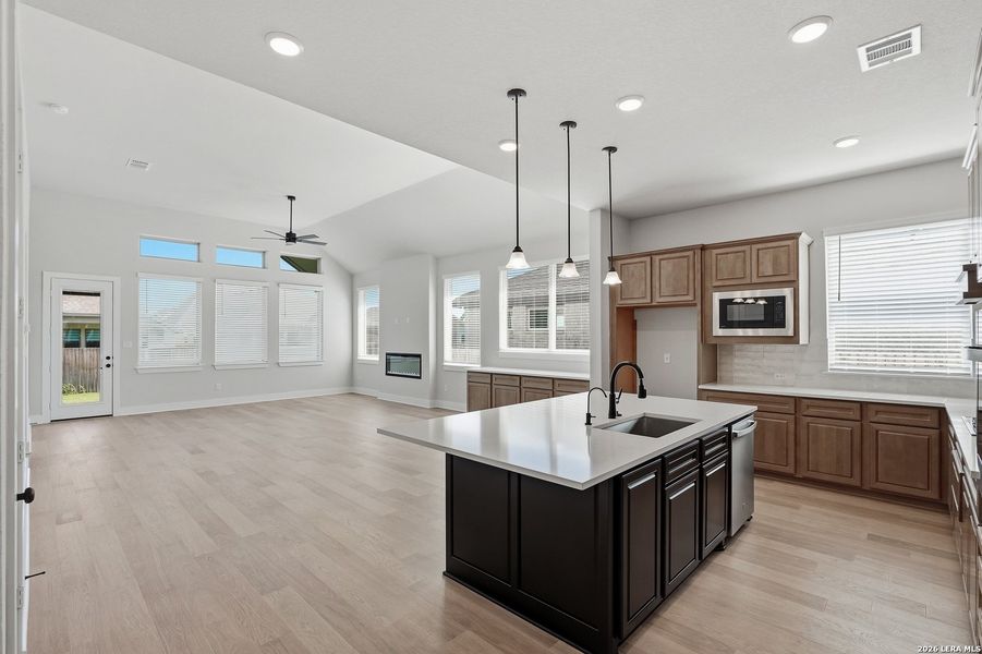 Furnished interior view inside a new home in Alsatian Oaks, Castroville (Image 19).