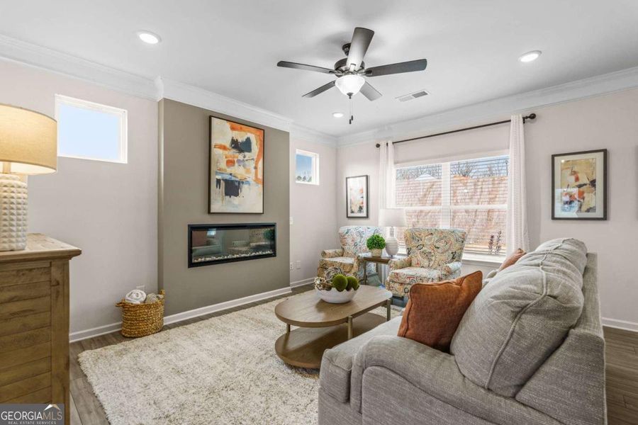 Furnished interior view inside a new home in Trellis Park, Hampton (Image 13).