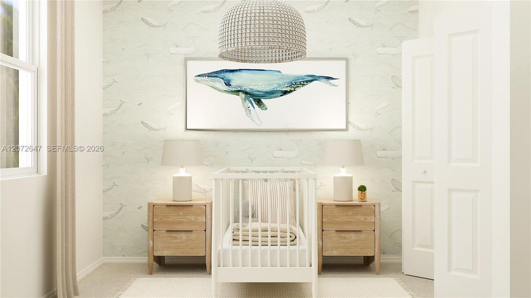 Furnished interior view inside a new home in Le Jardine, Florida City (Image 9).
