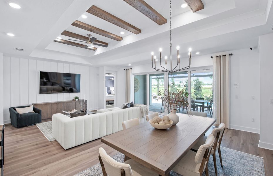 Furnished interior view inside a new home in Del Webb Sunchase, Parrish (Image 9).