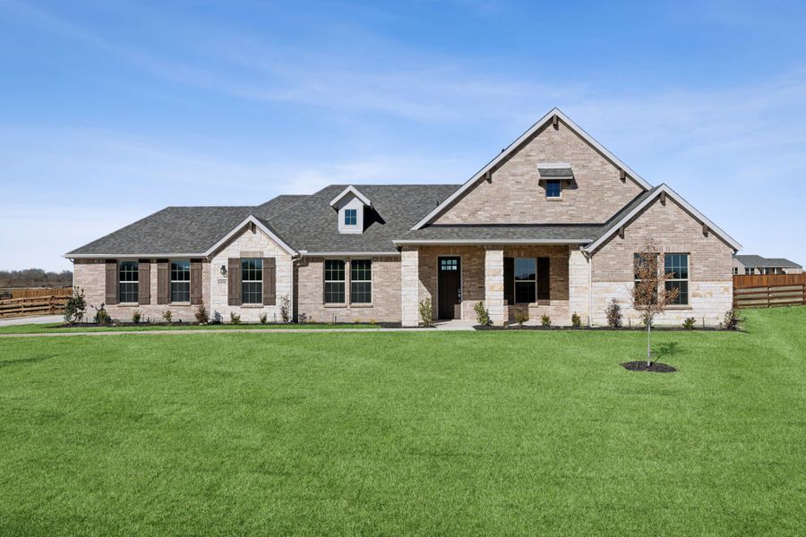 Representative exterior details of a home built from the Cerro by Centre Living Homes in Ellis Ranch Estates, Waxahachie (Image 3). Representative exterior details of a home built from the Cerro by Centre Living Homes in Ellis Ranch Estates, Waxahachie (Image 3).