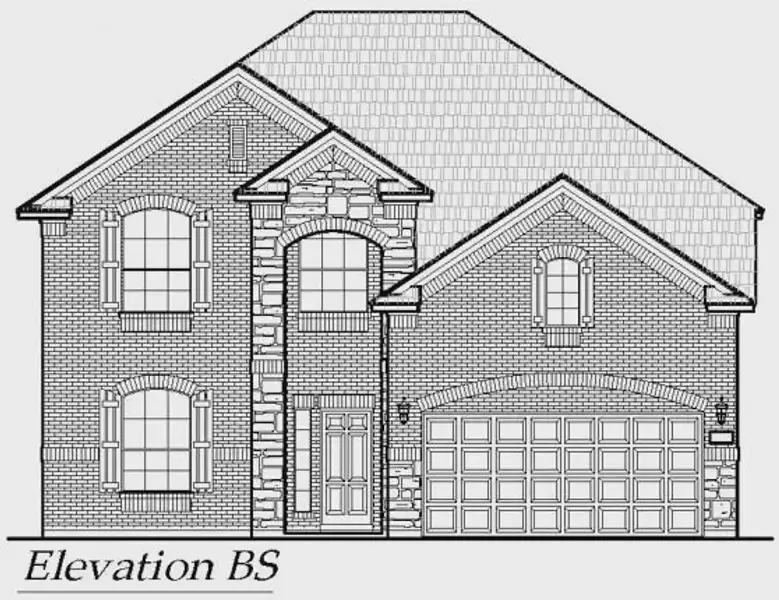 Exterior rendering of this home design in Summer Crest, Fort Worth, TX (Image 15).