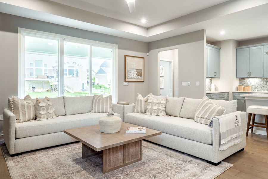 Representative furnished interior of a home built from the Linden by Fischer Homes in Twin Lakes, Hoschton (Image 6).