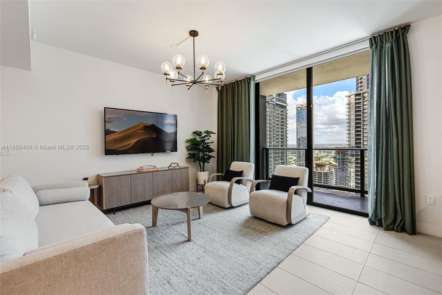 Furnished interior view inside a new home in , Miami (Image 13). Furnished interior view inside a new home in , Miami (Image 13).