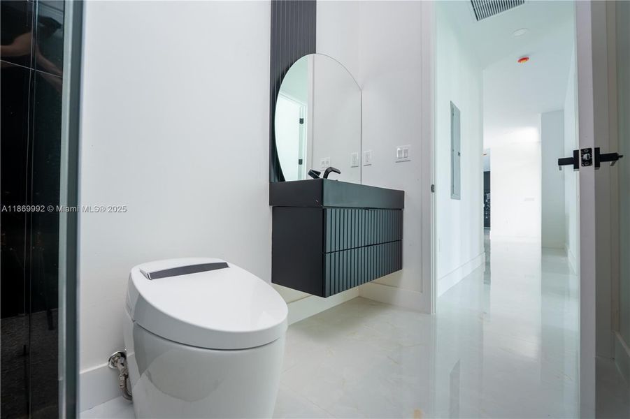 Furnished interior view inside a new home in , Miami (Image 11).