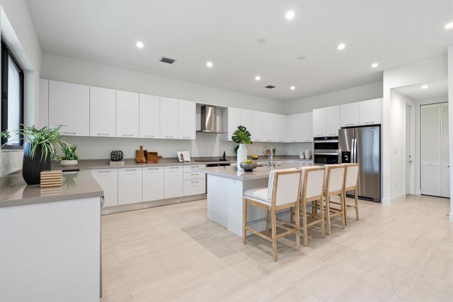 Expanded Kitchen w Counter seating