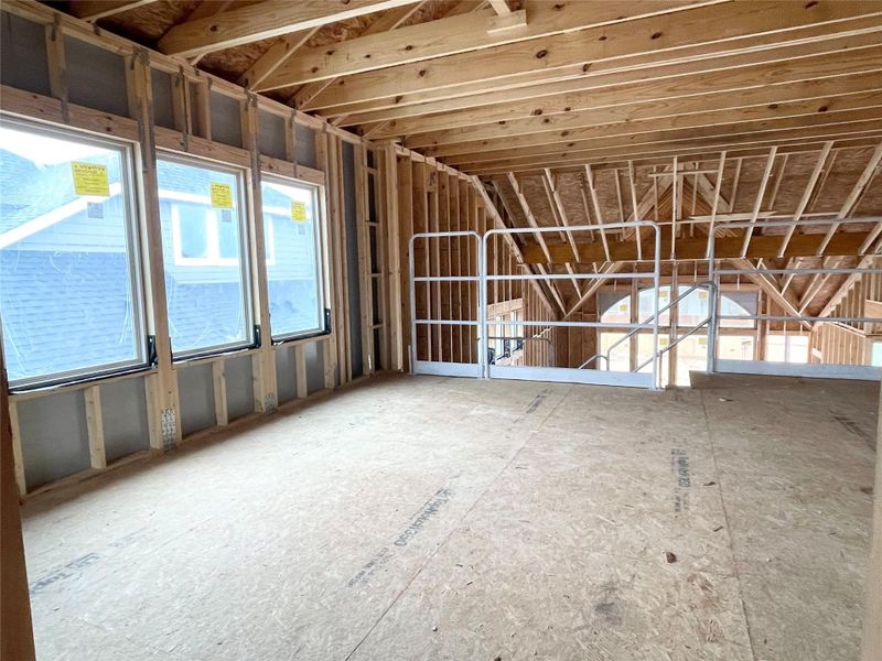 Gameroom Overlooking the Family Room Masterpiece