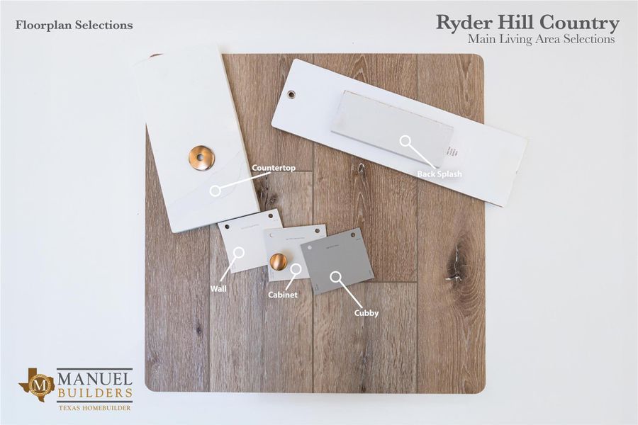 Main Living Area Selections