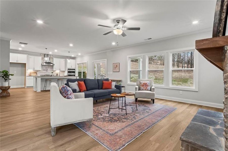 Furnished interior view inside a new home in , Dallas (Image 9).
