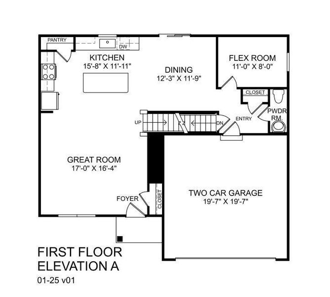 2D floor plan layout of this home in , Rome, GA (Image 4).