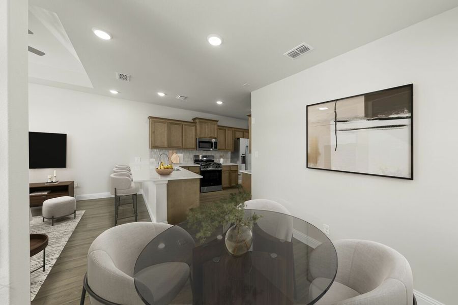 Furnished interior view inside a new home in Elevon, Lavon (Image 13). Furnished interior view inside a new home in Elevon, Lavon (Image 13).