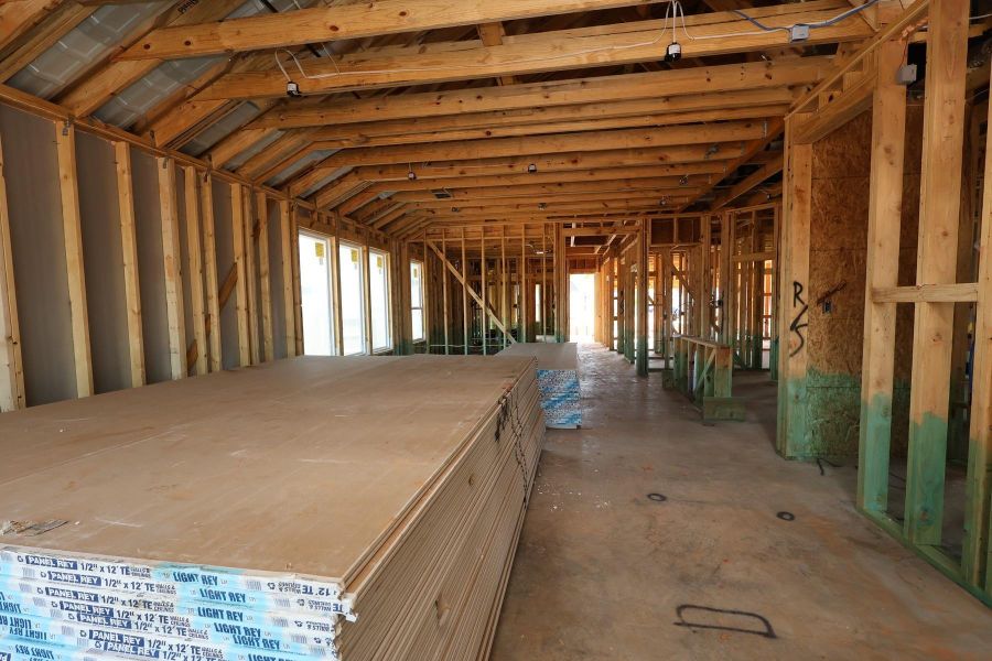 In-progress construction of a new home in Clopton Farms, Montgomery, TX (Image 4).