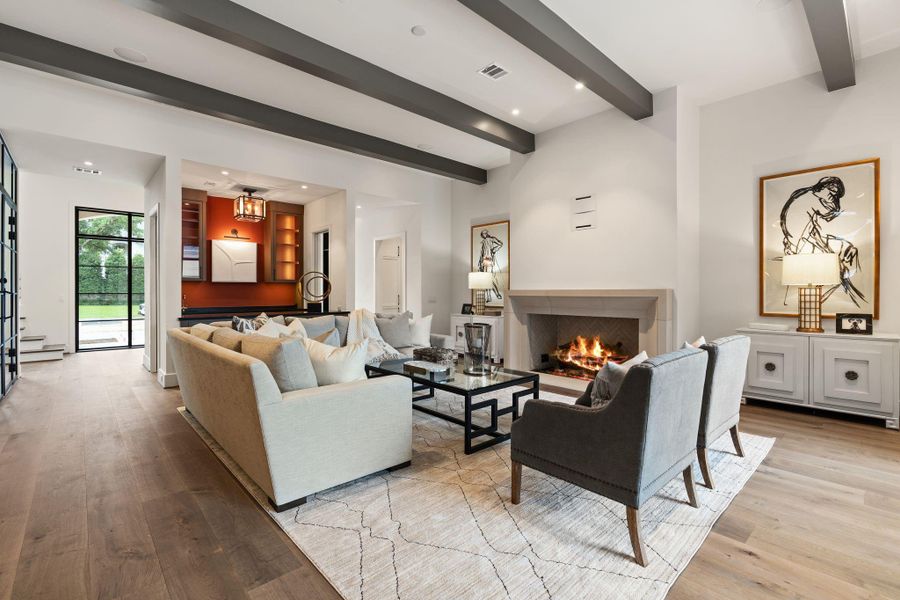 Furnished interior view inside a new home in , Houston (Image 37).