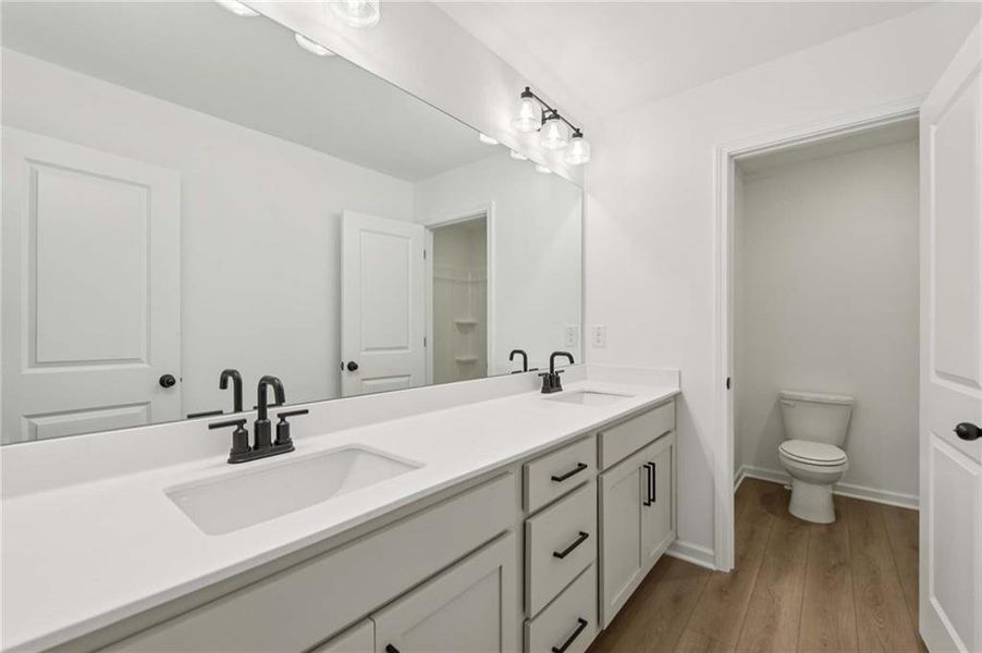 Furnished interior view inside a new home in Creekside, Dawsonville (Image 13).