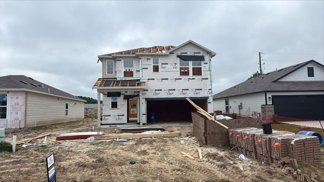 In-progress construction of a new home in The Villages at Westpointe, Dayton, TX (Image 20).