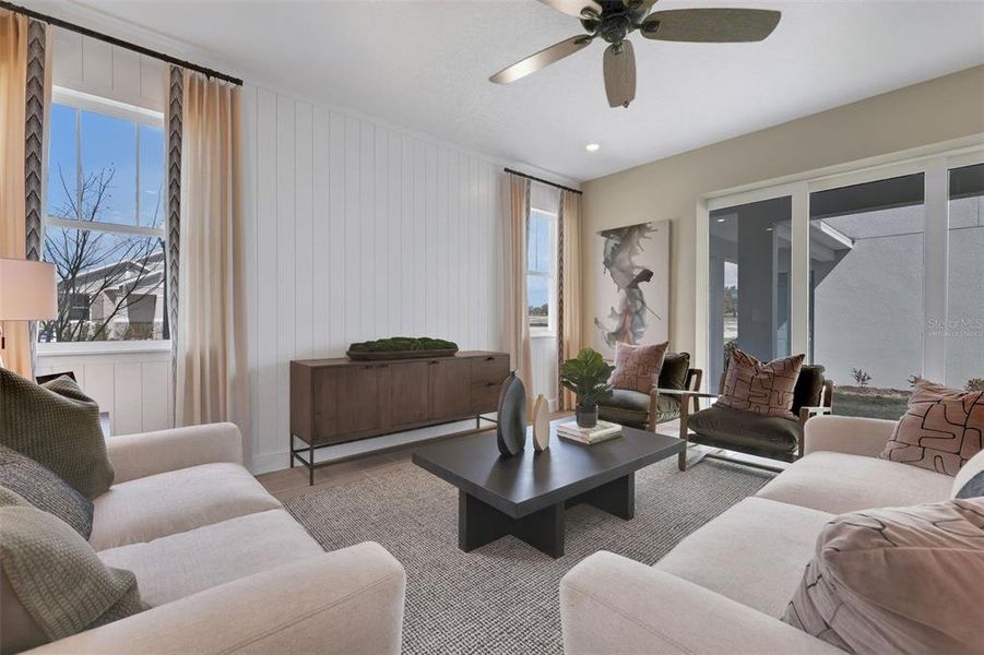 Furnished interior view inside a new home in Crossroads at Kelly Park, Apopka (Image 37).