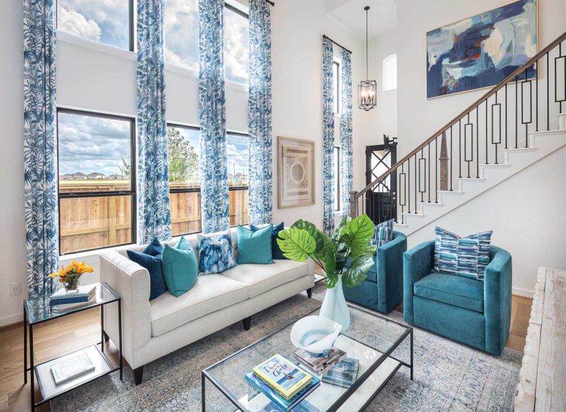 Representative Family Room - some options shown