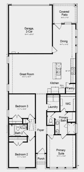 Floor Plan - Additional Highlights Include: tiled shower in the primary bathroom