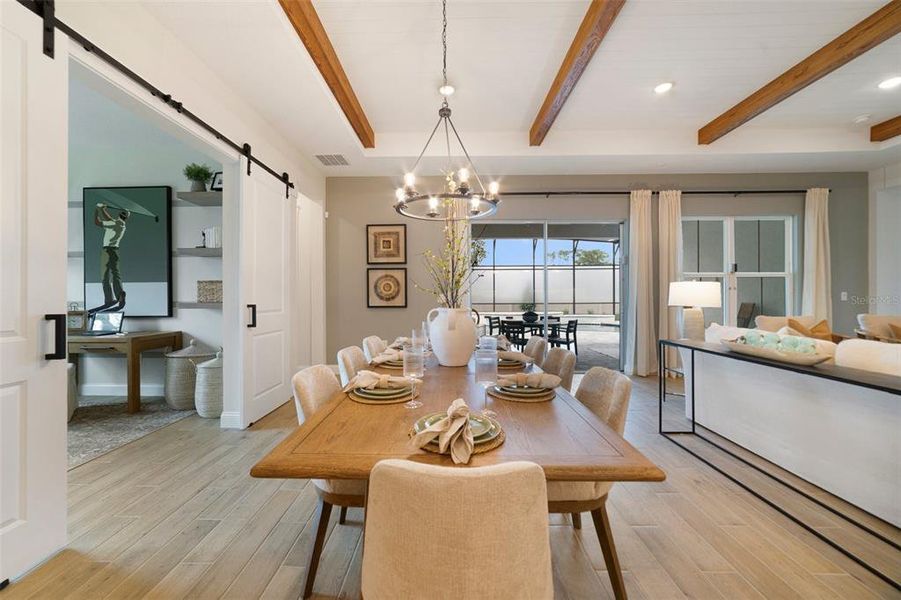 Furnished interior view inside a new home in Eden Preserve, Altamonte Springs (Image 6).