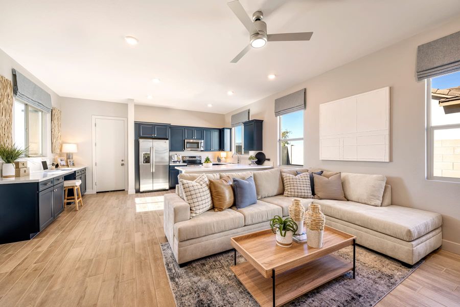 Representative furnished interior of a home built from the Gardenia Plan 5009 by Tri Pointe Homes in Abel Ranch, Goodyear (Image 11).