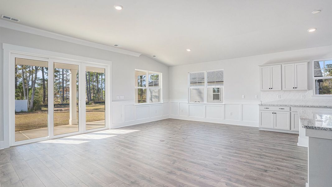 Representative unfurnished interior of a home built from the EATON by D.R. Horton in Coastal Farms, Conway (Image 17). Representative unfurnished interior of a home built from the EATON by D.R. Horton in Coastal Farms, Conway (Image 17).