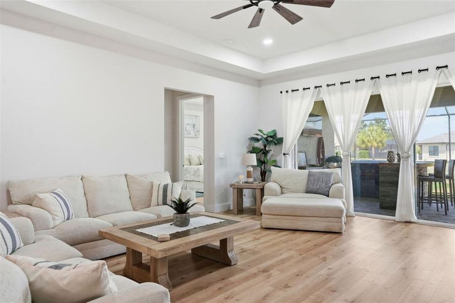 Furnished interior view inside a new home in , Weeki Wachee (Image 37).