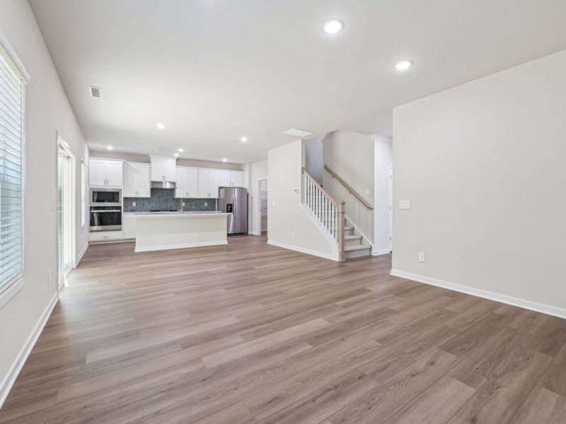 Spacious, unfurnished interior of a new home in Cadence Meadows, Zebulon (Image 10). Spacious, unfurnished interior of a new home in Cadence Meadows, Zebulon (Image 10).