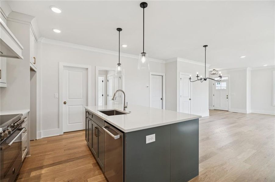 Furnished interior view inside a new home in , Roswell (Image 10).