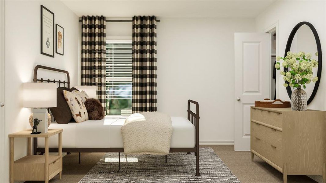 Sitting room featuring carpet flooring