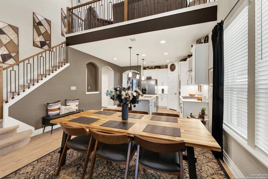 Furnished interior view inside a new home in , New Braunfels (Image 32).
