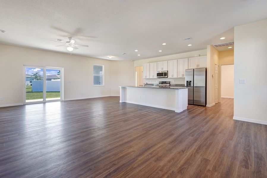 Representative furnished interior of a home built from the The Morgan II by Heartland Homes of Florida in Port LaBelle, Port LaBelle (Image 8).