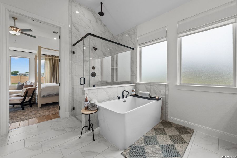 Furnished interior view inside a new home in Preserve at Annabelle Ranch, San Antonio (Image 6).