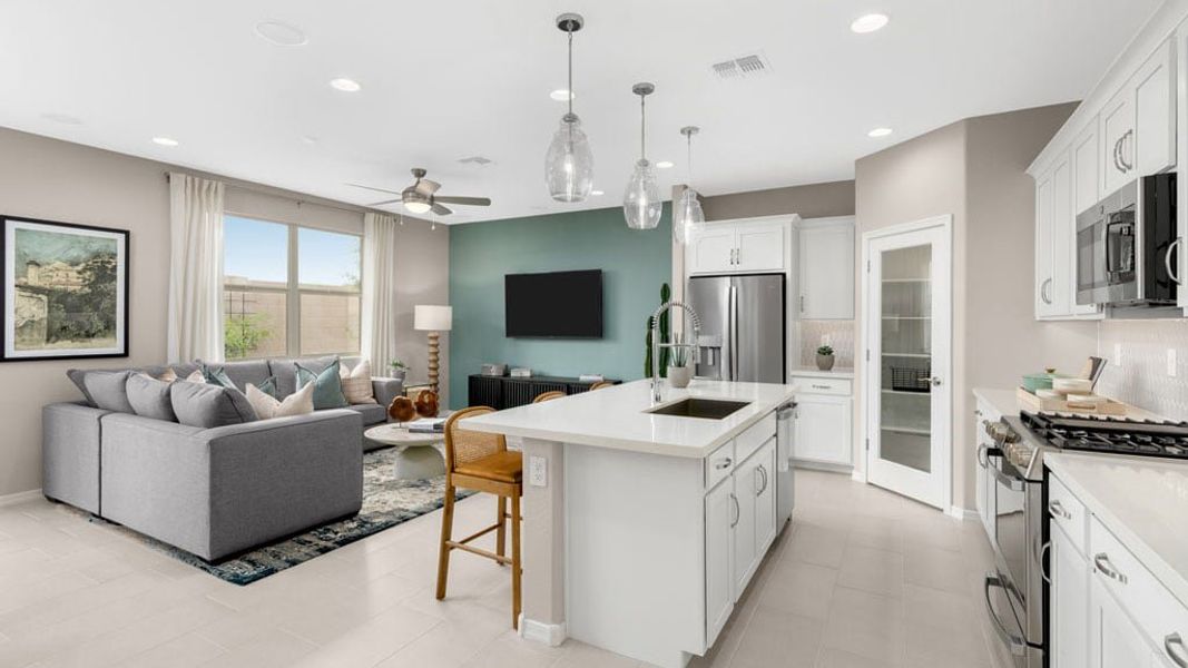 Representative furnished interior of a home built from the Ashton by Taylor Morrison in Artisan at Asante Vista Collection, Surprise (Image 7). Representative furnished interior of a home built from the Ashton by Taylor Morrison in Artisan at Asante Vista Collection, Surprise (Image 7).